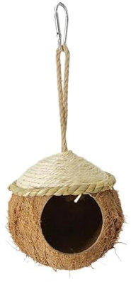 predolo Kokosnuss Zum Aufhängen, Vogelhaus, Käfig, Häuser, Outdoor Dekorationen, Vögel, Hängematte, Kokosnussfell für Bäume, Hinterhof, Stil b