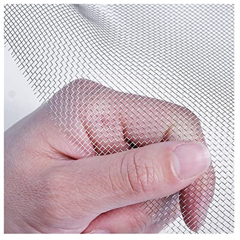 GUHPZA Drahtgeflecht aus Edelstahl 304, Drahtgeflecht aus Edelstahl, 20 Maschen zum Schutz der Belüftung, Metallgitter zur Nagetierbekämpfung für Fenster, Türen, Filter (Silber, 1 x 1 m)