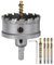 sourcing map Kit de scie-cloche en carbure de tungstène de 68 mm avec 5 forets centraux, ressorts, 1 clé pour acier inoxydable, cuivre, fer, aluminium