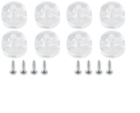 Spiegelbefestigungen Spiegel-Clips für Wandmontage, verstellbare Spiegelhalter-Clips, Spiegel-Clips für rahmenlosen Spiegel, Spiegel-Aufhängung im Badezimmer, Spiegel-Aufhängeset (8 Stück)