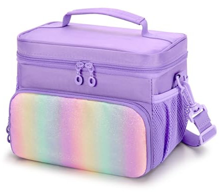 LoDrid Storage Bag Compatible with Yoto Player (3rd Generation), Card Holder Hold Up to 30 Cards, Carrying Case for Bluetooth Audio Speaker & Headphone Accessories, Purple (Case Only)
