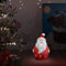 Homgoday LED Weihnachten Acryl Weihnachtsmann Figur Innen und Außen 28cm Weihnachtsbeleuchtung Haus & Garten