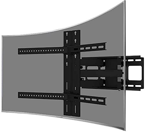 Support mural incurvé pour téléviseurs plasma LED LCD de 32 à 65 avec étagère de support TV.