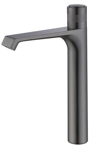 Waschtischarmatur Hoch Grau Wasserfall Wasserhahn Bad Einhebelmischer Wasserhahn Badezimmer Waschbecken