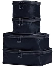 ANTLER - Compression Packing Cubes für Reisen, Gepäck-Organizer für Koffer oder Taschen, Reisezubehör, 4er Set, Indigo