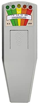 Agwuoetr K2 Digitales Elektromagnetisches Feld-Strahlungsprüfgerät Zubehör Handheld 5 LED Gauss EMF für Die Persönliche Der Geisterjagd