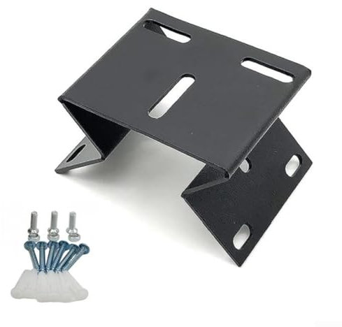 Zilimontt Security Camera Corner Mount Bracket 90 Degree Right Angle Wall Mount Holder Metal Surveillance System Stand Support for CCTV Indoor Outdoor (Black)