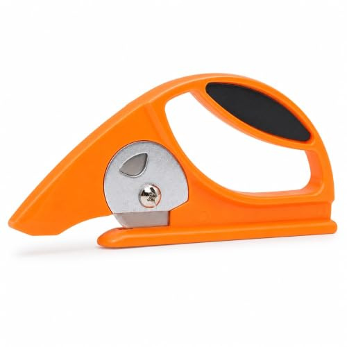Elprico 45mm Rotary Cutter for Fabric with Ergonomic Loop Grip and Comfort Handle, Stainless Steel Rolling Cutter for Carpet Fabric Wallpaper Cardboard Leather