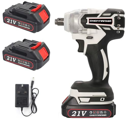 Bryze Cordless Electric Impact Wrench with 2 Batteries - High Torque Ratchet Driver Tool