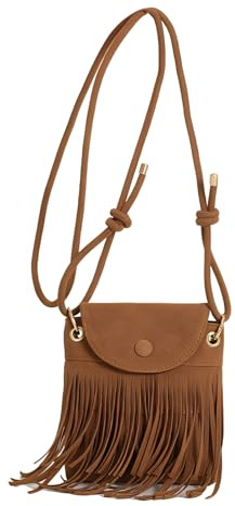 Kleine Handtasche Mit Quaste, 70er Jahre Outfit Damen, Mode Accessoires, Cowgirl Outfit Damen, Retro Satteltasche Für Boho Style, Praktische Umhängetasche Für Freizeit Und Reisen