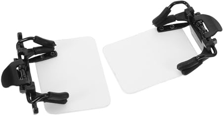 VICASKY Cache-œil Blanc pour Tir à l'arc et Tir, Patch Léger et Résistant aux Rayures en Abs Clip, Lot de 2 Pièces pour Archers Novices et Professionnels