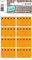HERMA 3774 Tiefkühletiketten, 48 Stück, 26 x 40 mm, 8 pro Bogen, selbstklebend, matt, blanko Papier Gefrieretiketten zum Beschriften, Klebeetiketten Aufkleber für Gefriergut, orange