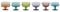 Bitossi Home MCV161 Set aus 6 Bechern Desigual, aus Glas, farbig gemischt