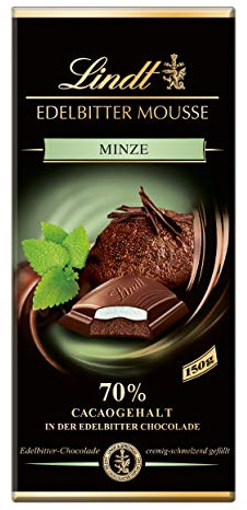 Lindt & Sprüngli Edelbitter Mousse, Minze, 13er Pack (13 x 150 g)