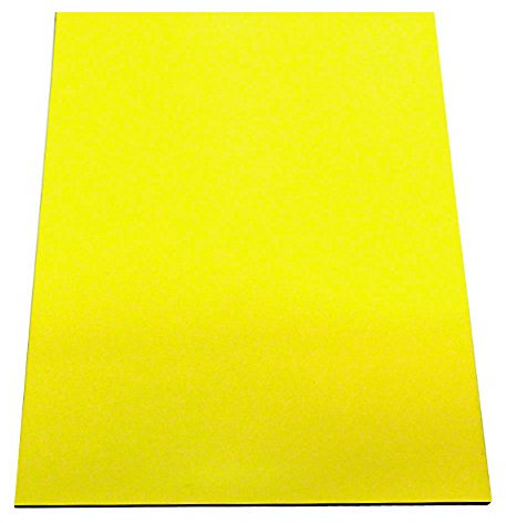 Magflex® A4 Flexibler Mattgelbmagnetblatt zum Erstellen von Magnetgrafiken, Schildern Oder Displays - Pack von 20