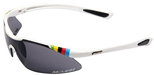 0 Massi World Champion- Fahrradbrille Unisex, Mehrfarbig