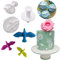 Lot de 3 emporte-pièces en forme de colombe pour décoration de gâteau, gâteau, pâte à sucre, biscuits, piston