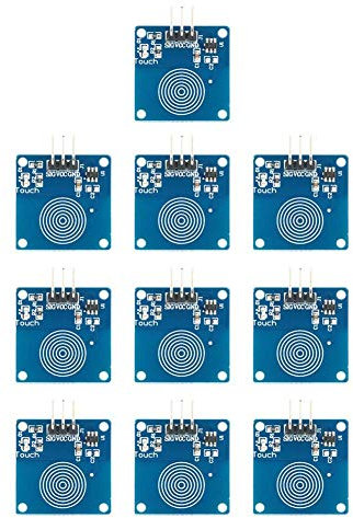 10Pcs Módulo de sensor táctil TTP223B Módulo de botón táctil capacitivo Interruptor táctil 2~5.5V DC