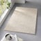 Taracarpet Teppich Kurzflor weicher Designer Uni Bodenbelag Madrid fürs Wohnzimmer, Kinderzimmer, Schlafzimmer und die Küche geeignet Creme Weiss 240x340 cm