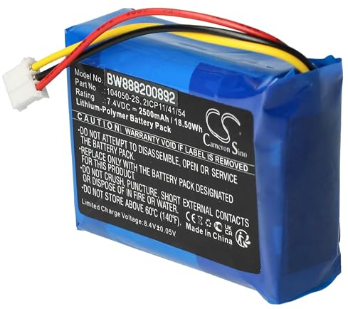 vhbw Akku kompatibel mit Philips Fidelio HTL9300 Lautsprecher Boxen Speaker (2500mAh, 7,4V, Li-Polymer)