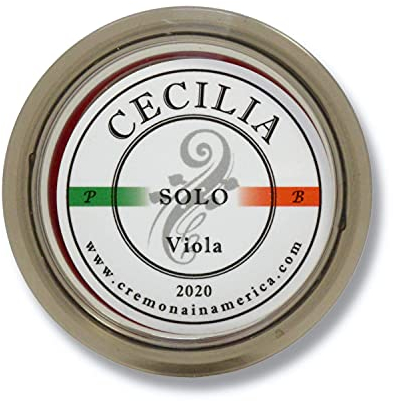 CECILIA Solo Kolophonium für Viola, Kolophonium speziell formuliert Viola Kolophonium für Viola Bogen MINI (Half Cake)