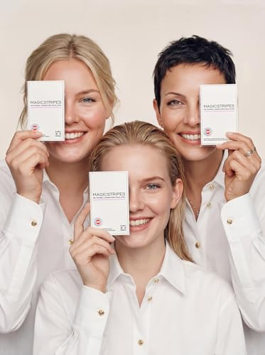 MAGICSTRIPES | Augenlidkorrektur und Lidstraffung | Schlupflider Stripes und Schlupflider Korrektur | Silikon-Pflaster mit Anti Falten Effekt | Für einen wachen Blick | 96 Stück, Probierpaket S+M+L