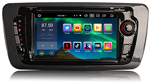 8 Kern 4+64GB Android 13 Autoradio für Seat Ibiza Unterstützt GPS Navigation Kabelloses Carplay Android Auto DSP Bluetooth 5.0 A2DP WiFi 4G DAB+7 Zoll Touchscreen