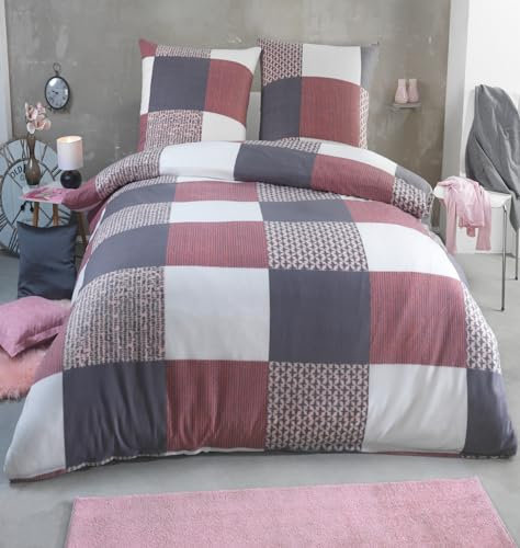 DreamHome Warme Winter Mikrofaser Termo Fleece Bettwäsche 135x200 155x220 200x200 für die Kaltejahreszeit Modern, Größe:200 x 200 cm, Design - Motiv:Design 6