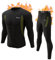 romision Long Johns Thermal Underwear for Men Fleece Lined Base Layer Set Top and Bottom for Cold Weather XS-4XL Black