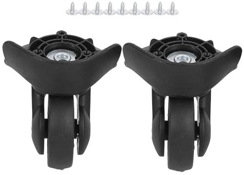 Agatige Kofferräder, Paar A65 Outdoor Universal Ersatzräder Rollen Ersatz für Weichschalen Hartschalen-Koffer Gepäck und Reisekoffer