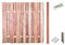 Holz-Zaun Dresden | Erweiterungsset mit Montagematerial & 1 Stk. Sichtschutz-Zaun 180x180 cm & 1 Pfosten 9x9x190 cm | ca. 1,89 lfdm. | Bohlenzaun | Gartenzaun | Bretterzaun | Sichtschutz Lärche
