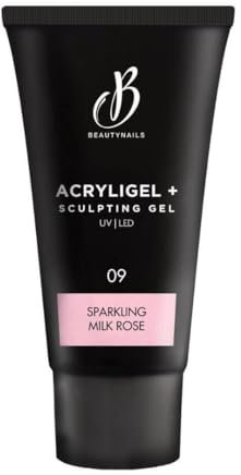 Acryligel+ tubo sparkling milk rosa BeautyNails 30g