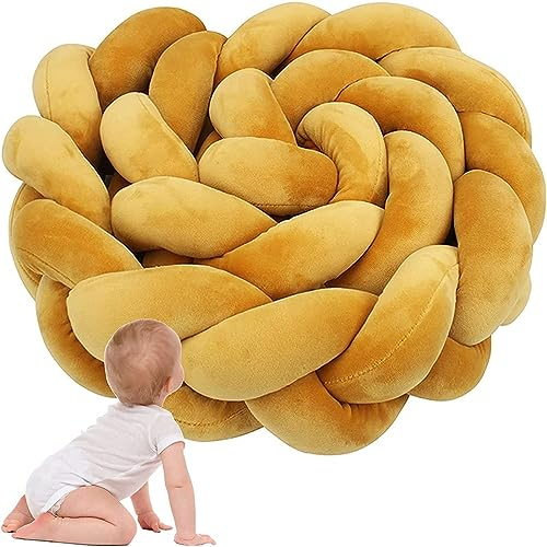 Bettschlange Geflochten, Bettschlange für Allergiker, Kantenschutz 100% Baumwolle Bettkissen Stillkissen Schlange Handmade Seitenschläferkissen Kopfkissen Baumwolle Schlafkissen Kissen ( Color : C , S
