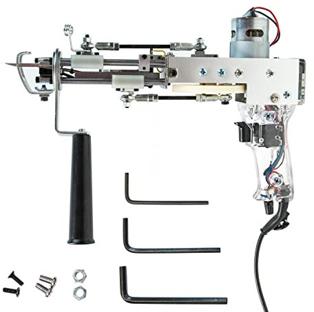 Generisch Tufting Gun AK-1 Teppichmaschine für Schnittflor oder Schlaufenflor - Transparentes Design für einfache Bedienung und präzise Ergebnisse