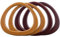 NERTOEE Manico per borsa in legno con manico circolare in legno, strumento di ricambio per borsa a maglia all'uncinetto, borsa da spiaggia, borsa in paglia