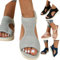 RUITOTP Sandales Femme éTé Confortable OrthopéDique Sandales Et Nu-Pieds BohêMe Bout Ouvert Sandales Chaussures AntidéRapantes Respirantes Avec Boucle DéContractéEs Talon Compensé Grande Taille