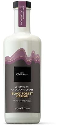 Hotel Chocolat Velvetised Cream Black Forest Gateau 500ml - Vodka-Based Drink with Real Chocolate and Cream