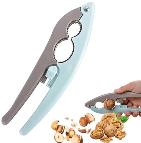 1PCS Nut Crackers Multifunctional Nutcracker Stainless Steel Nutcrackers for Nuts Opener Tool with Non Slip Handle Opener Nut Crackers for All Nuts Walnuts Pecan Nut Hazelnuts Almonds Brazil Nuts