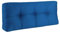 Original Rückenkissen von BioKinder | 100 x 40 cm | Loungekisse, Rückenpolster, Keilkissen, Sofakissen, Palettenkissen | 100% Baumwolle in Blau