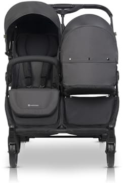 Cochecito doble para diferentes edades: 2 sillas de paseo + 1 capazo + accesorios. Carrito gemelar BBtwin