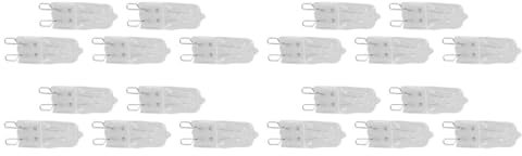 ciciTree 20 Stück G9 25W 230V Halogen Glühbirne Bi-Pin für Backofen Herd warmes Licht Lampe