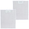 Anakel Home Pack 2 Filtros de Campana Extractora 353110 compatibles con Campanas Balay Bosch 31x25cm | Color plateado, Importante Medir Distancias