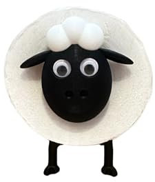 Sheep Toilet Roll Holder- Set of 1 – Free Standing Black Loo Roll Storage – 3D Printed Cute Bathroom Decor – Hilarious Plastic Tissue Paper Holder – Novelty Gift for Home, Kids & Guests