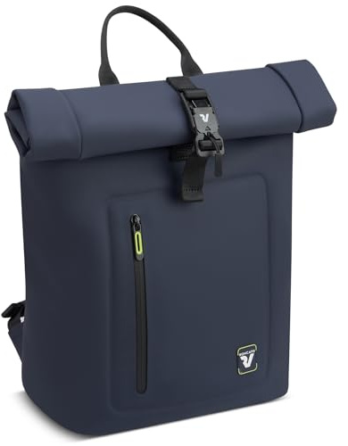 RONCATO BE-DRY Zaino Impermeabil con Chiusura Roll-Top – 43x30x12.5 cm – Ideale per Tempo Libero e Outdoor – Capienza per PC 15.6’’ - Blu Oltremare
