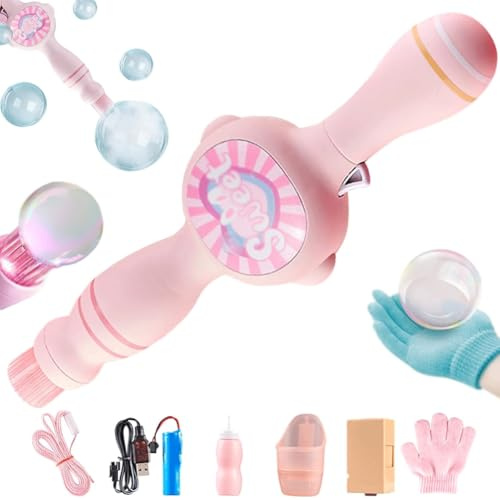 Machine à bulles de fumée colorée et baguette à bulles à effet élastique, machine à bulles élastique, machine à bulles de brouillard, machine à bulles de brouillard interactive, cadeau amusant pour