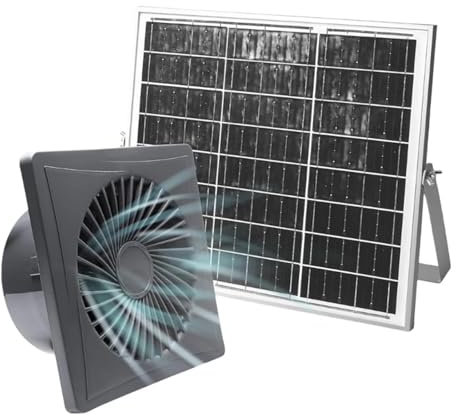 Lanterneau de Toit, Ventilateur d'extraction solaire 12 V 12 W, mini ventilateur à panneau solaire, extracteur d'air for toit de maison