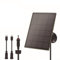 Zilimontt Pannello solare della macchina fotografica di inseguimento 6000MAh Batteria al litio ricaricabile incorporata valutazione IP66 Uscita di tipo C della porta di ingresso 5V