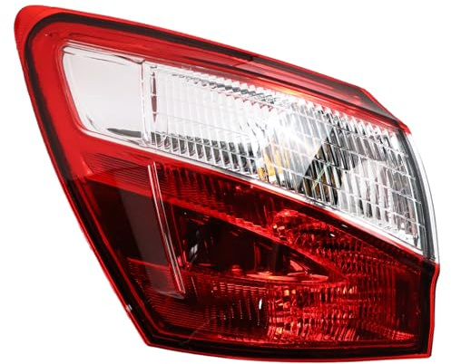 YananAC Linke Auto-Rückleuchten, äußere Rückleuchte für Qashqai J10 SUV 2010–2014, Qashqai 5 & 7 Sitzer, 26555BR00A, Rücklichtmontage