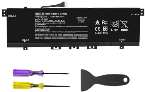 ASUNCELL 15.4V/53.2Wh KC04XL Laptop Battery for HP Envy X360 13-AG000 13z-AG000 13-AR000 13-AH000 13-AQ000 13t-AQ000 13M-AQ000 Series, KC04XL L08496-855 KC04053XL HSTNN-DB8P HSTNN-IB8K