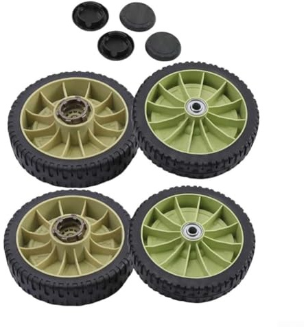 Opatiny 20CM Lawn Mower Wheels 4-Pack Replacement Set Front Rear for Honda HR214 HRU214 HRU215 Models